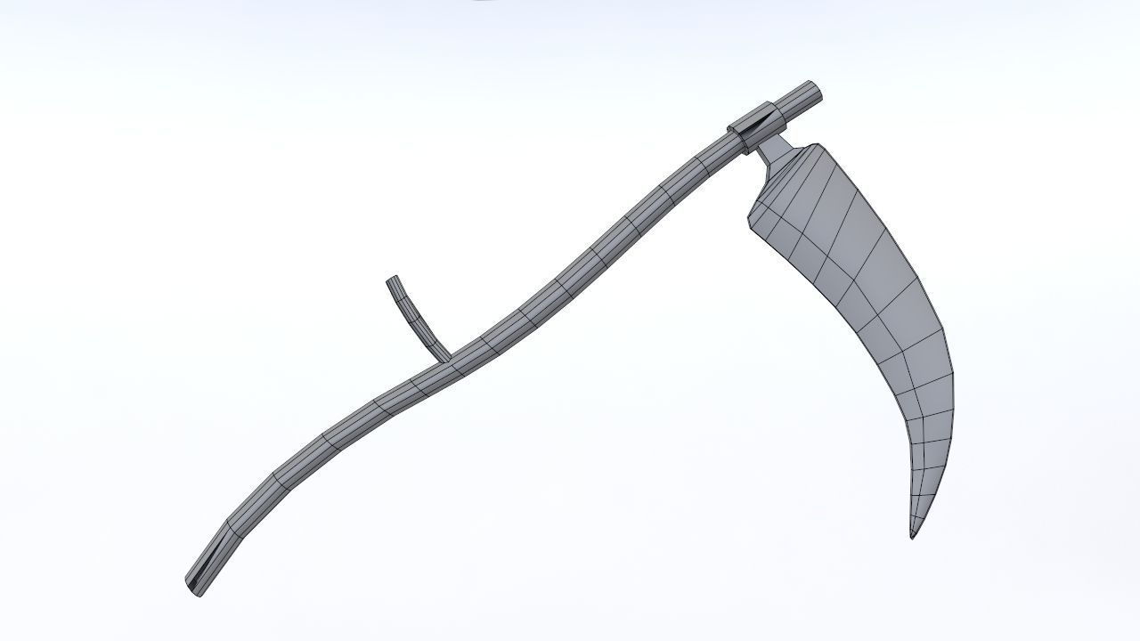 Low poly Fantasy weapons pack 3D Model Collection_66