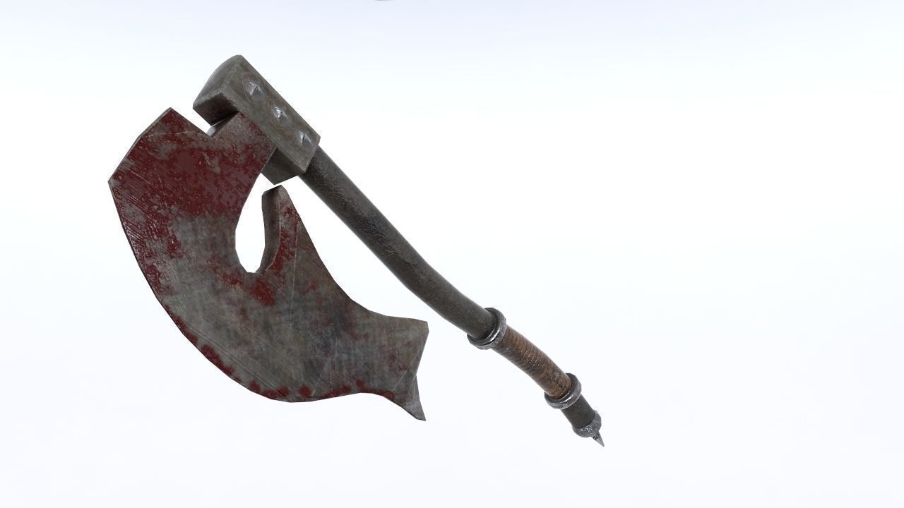 Low poly Fantasy weapons pack 3D Model Collection_3