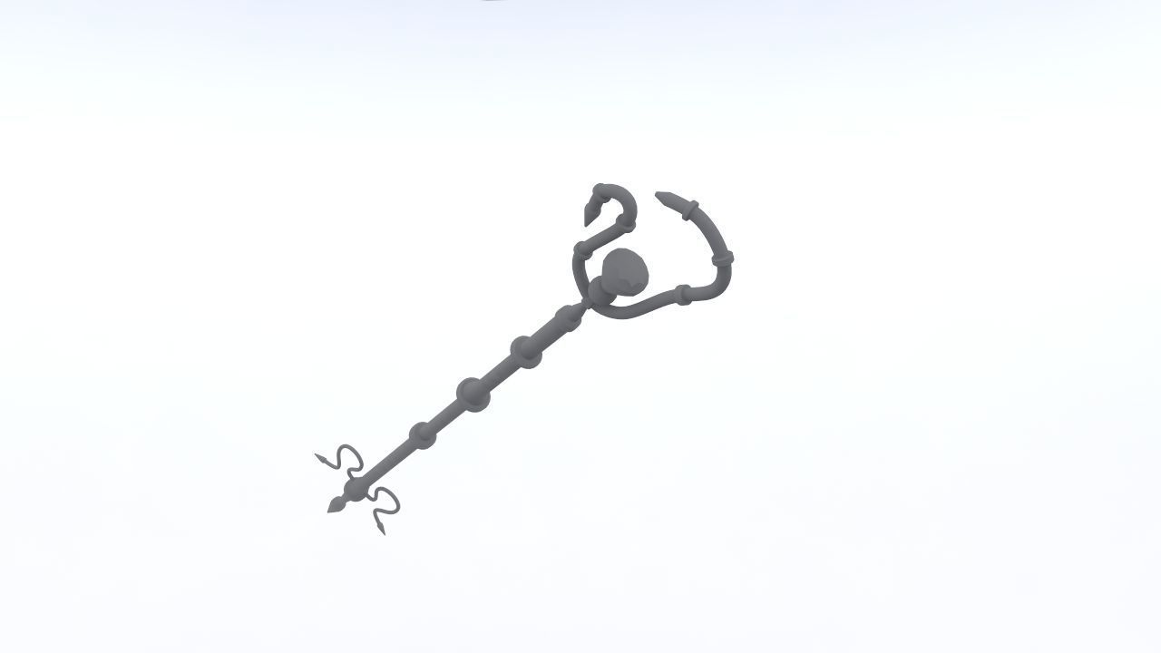 Low poly Fantasy weapons pack 3D Model Collection_33