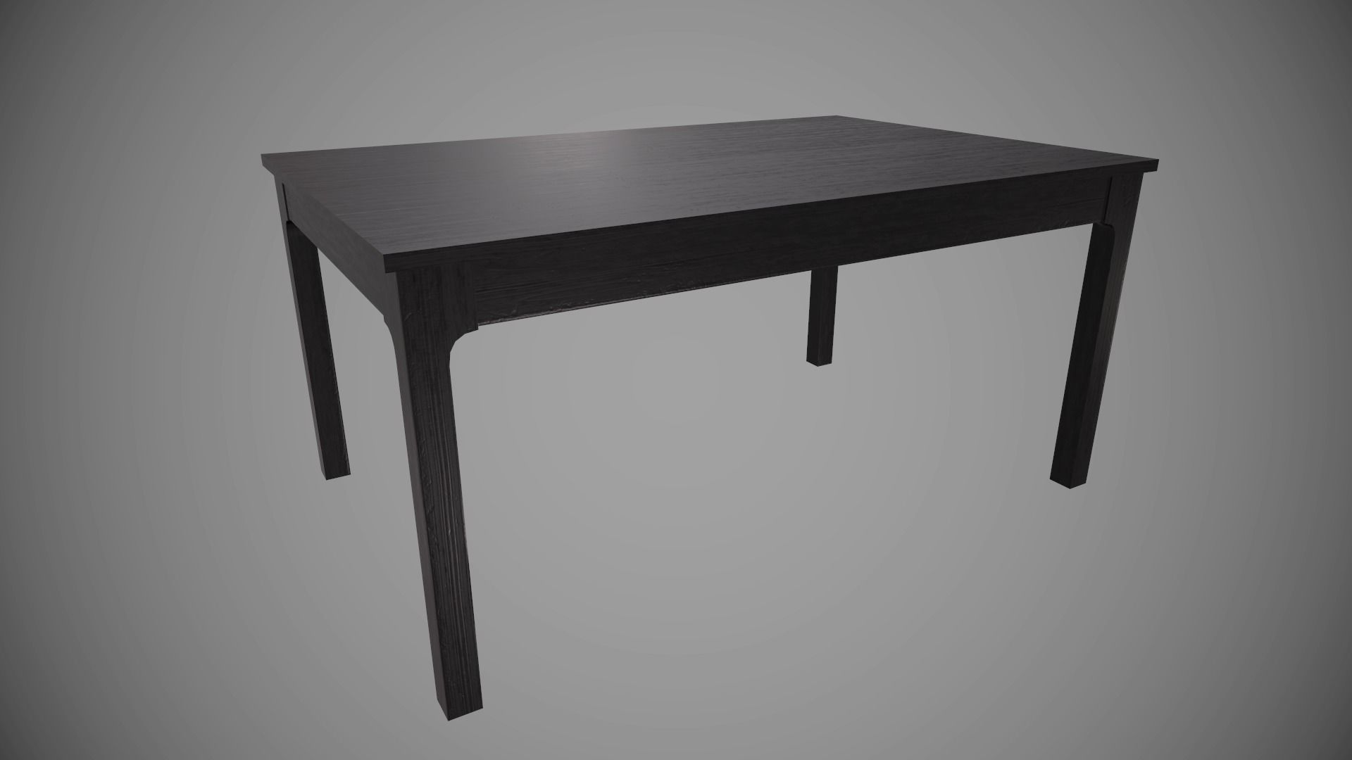 Dining Table with Chair low poly model with PBR texture Low-poly 3D model_6
