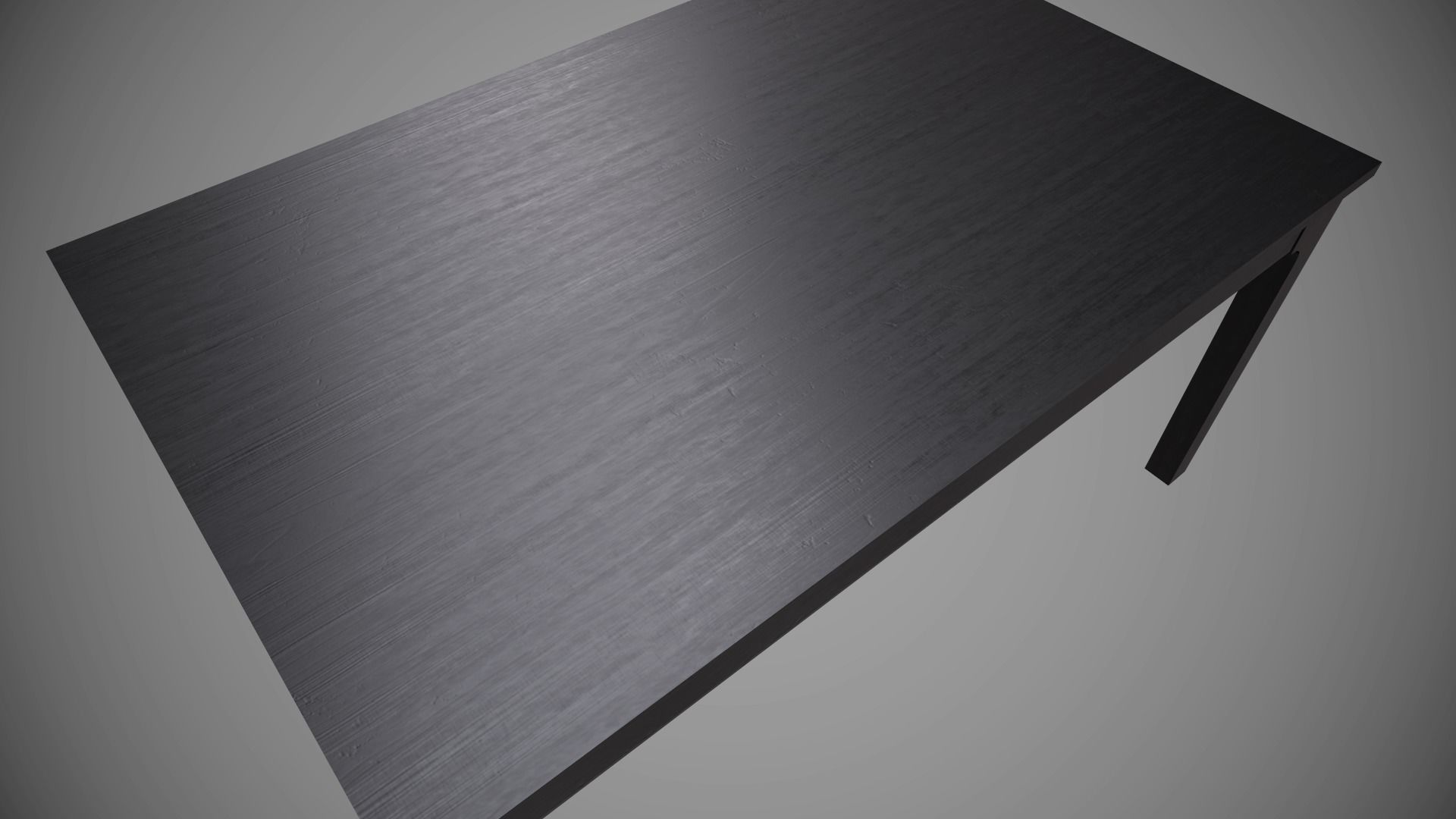 Dining Table with Chair low poly model with PBR texture Low-poly 3D model_7