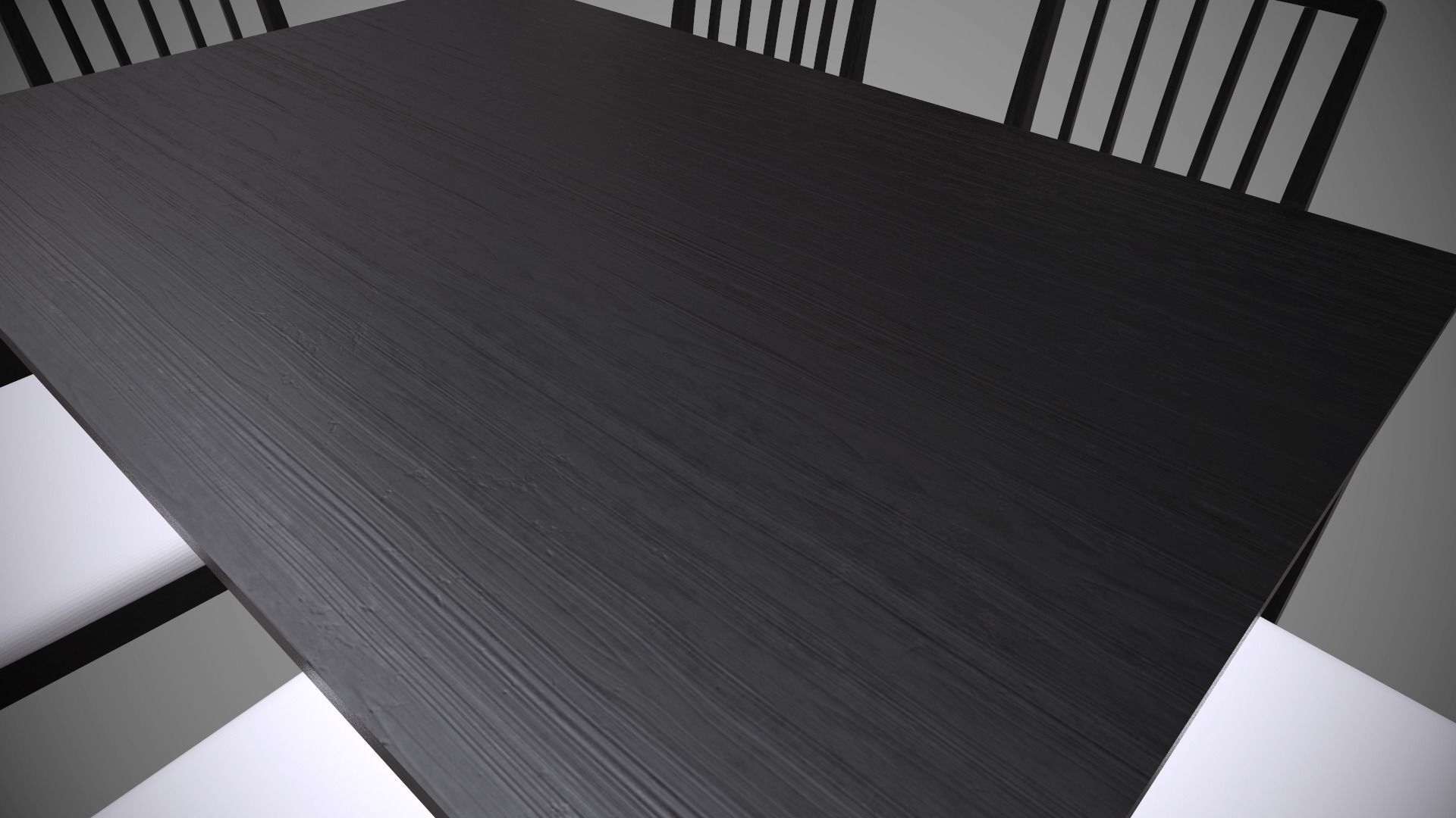 Dining Table with Chair low poly model with PBR texture Low-poly 3D model_8