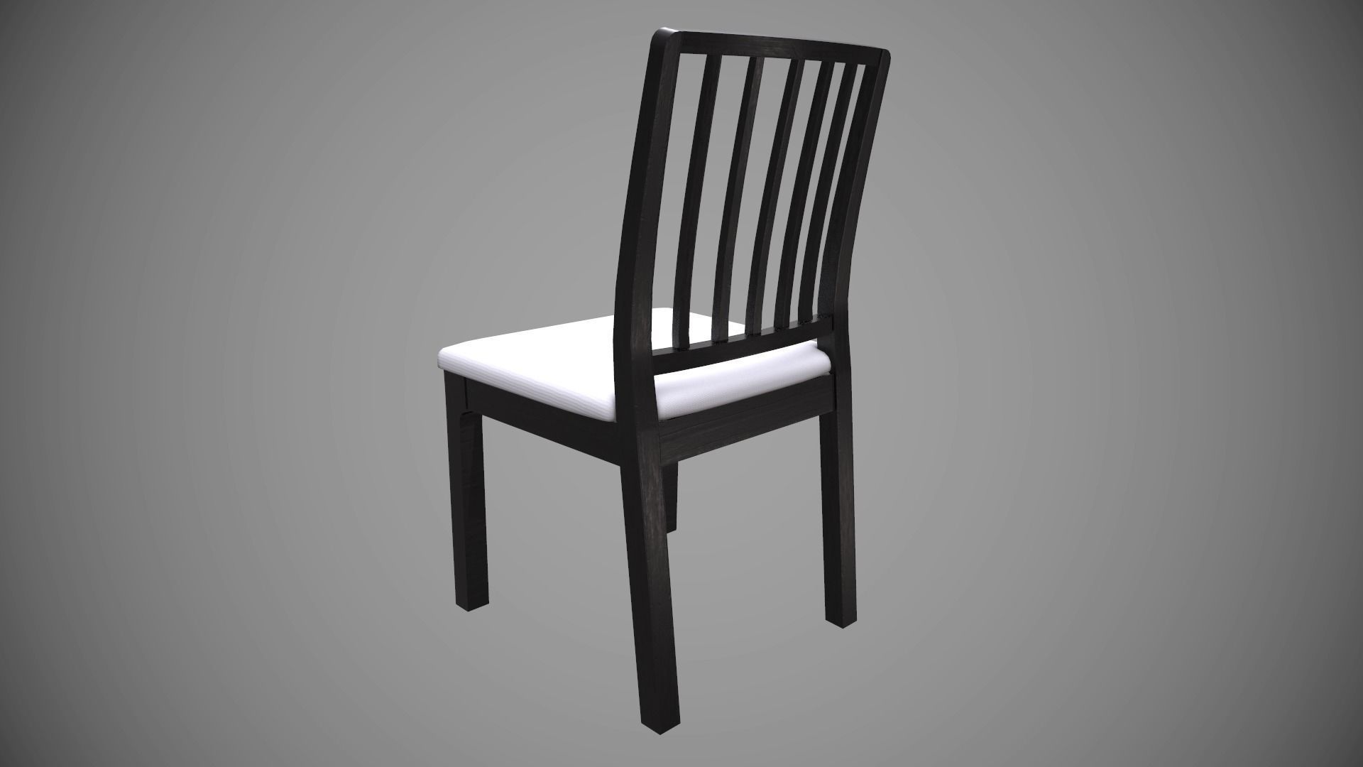 Dining Table with Chair low poly model with PBR texture Low-poly 3D model_4