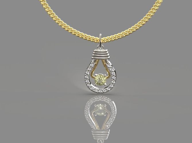 lamp necklace 3D print model