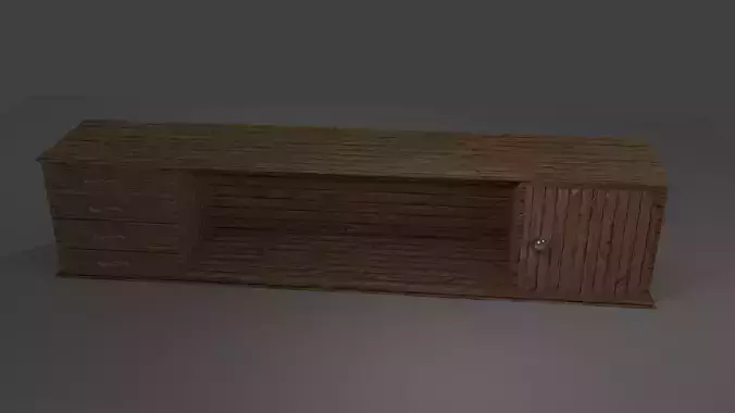 Table wooden desk with drawers