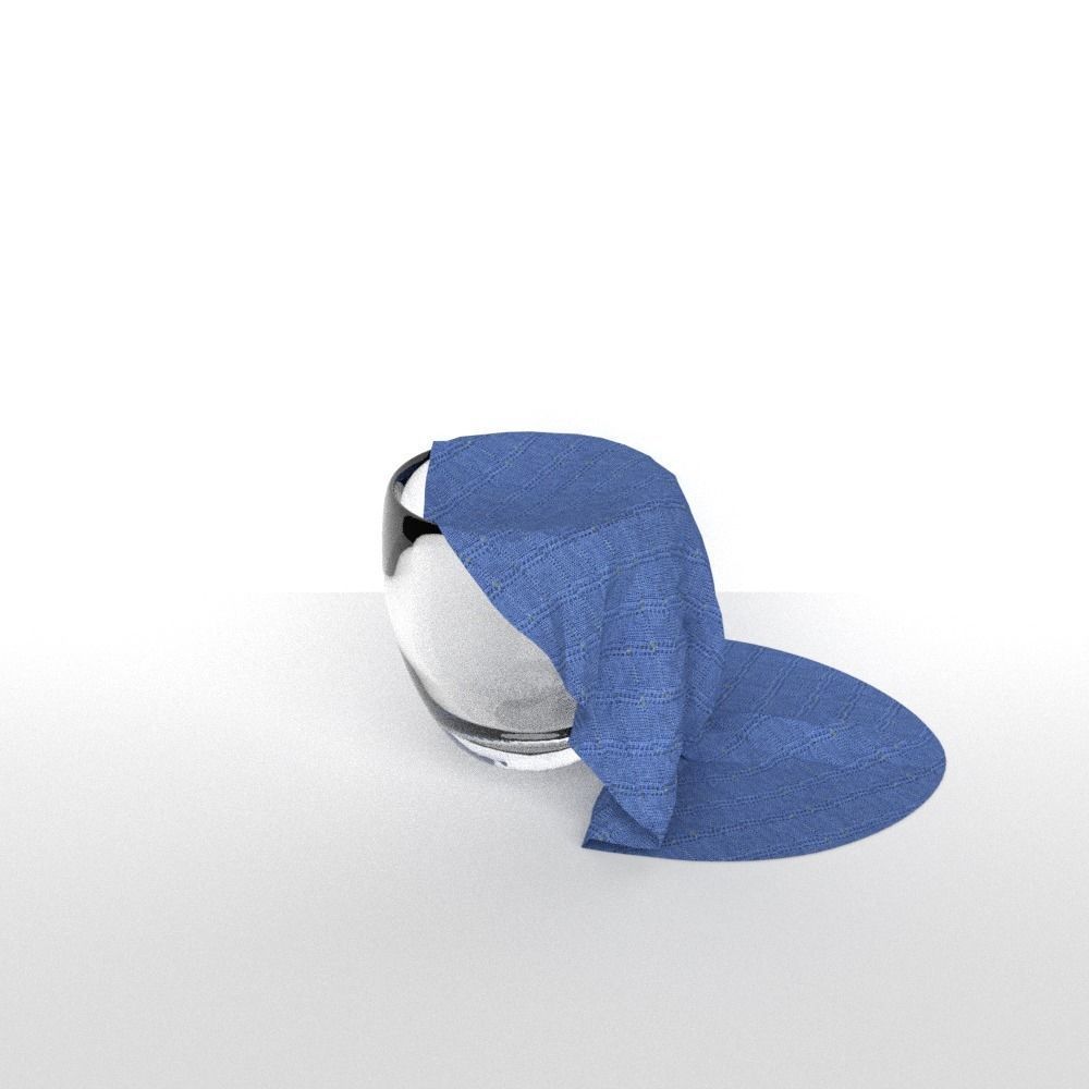 Cup With Piece Of Cloth 3D model_1