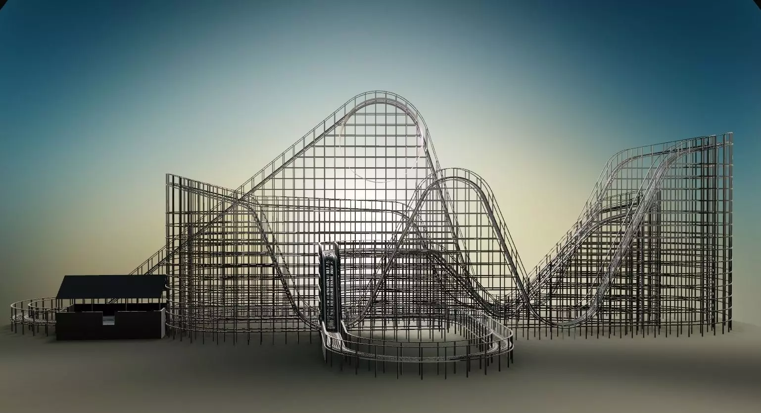 Rooler coaster requested by Isaac Okosun Free 3D model