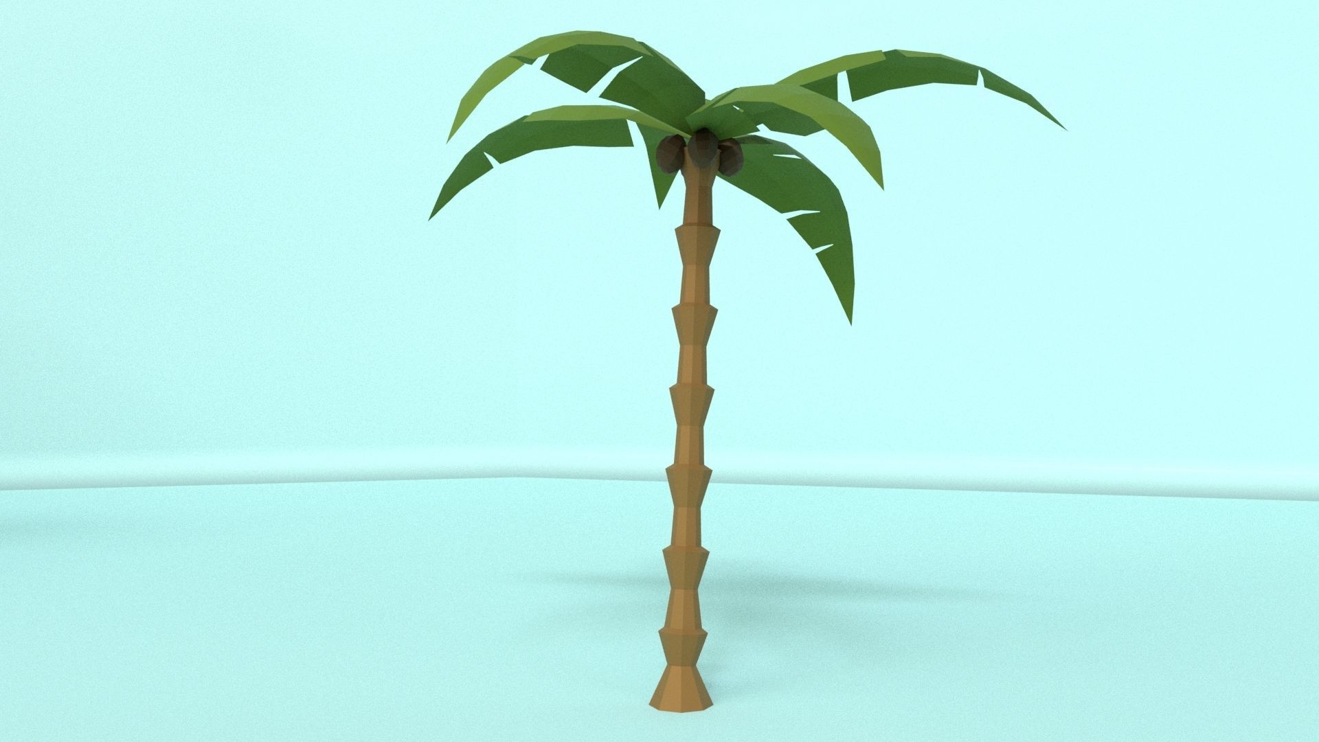 Low Poly Oasis Low-poly 3D model_56