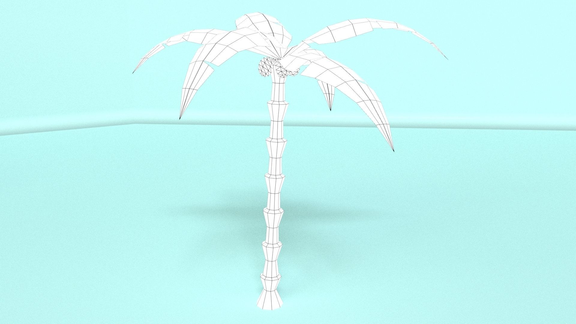 Low Poly Oasis Low-poly 3D model_58