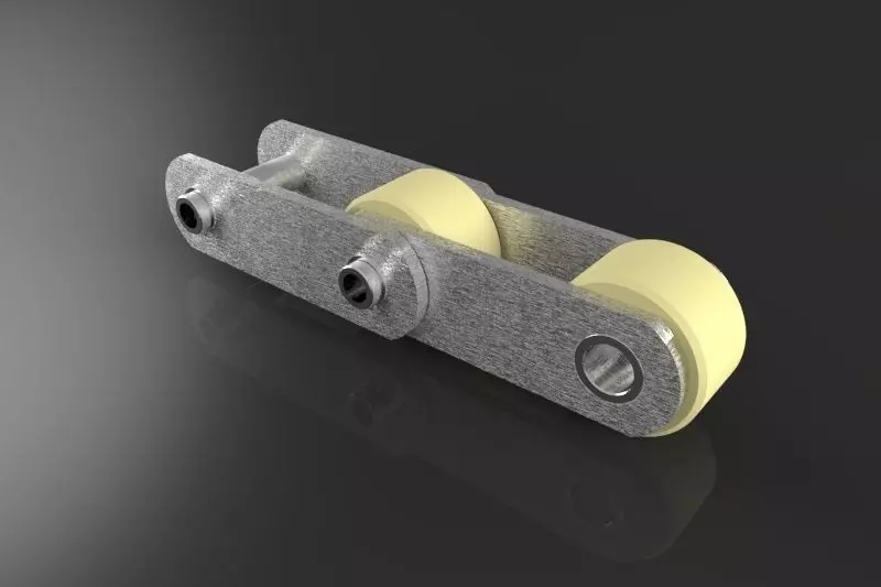 Transport chain pitch 100mm Free 3D model