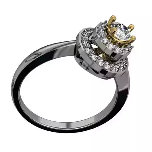 Beautifull Diamond Ring 3D print model