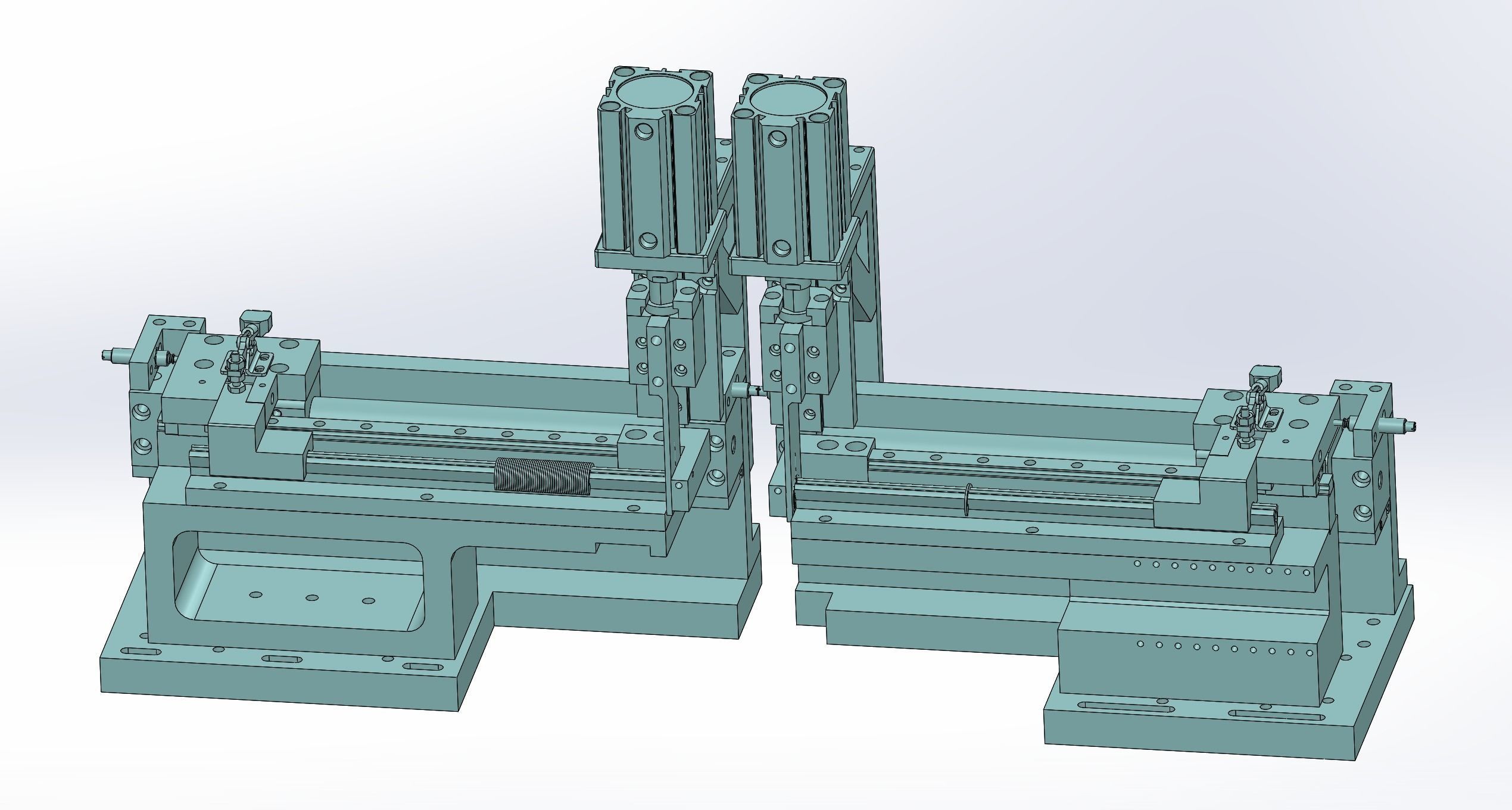E type spring pack assembly machine 3D model_7