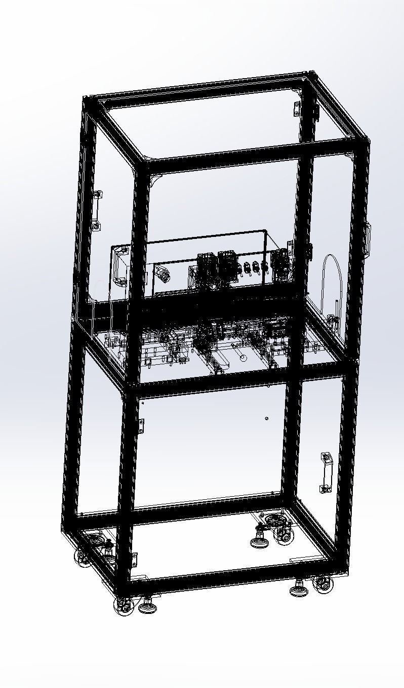 E type spring pack assembly machine 3D model_4
