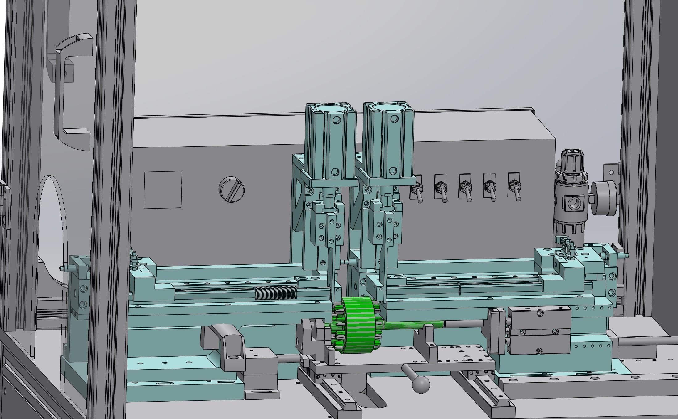 E type spring pack assembly machine 3D model_8