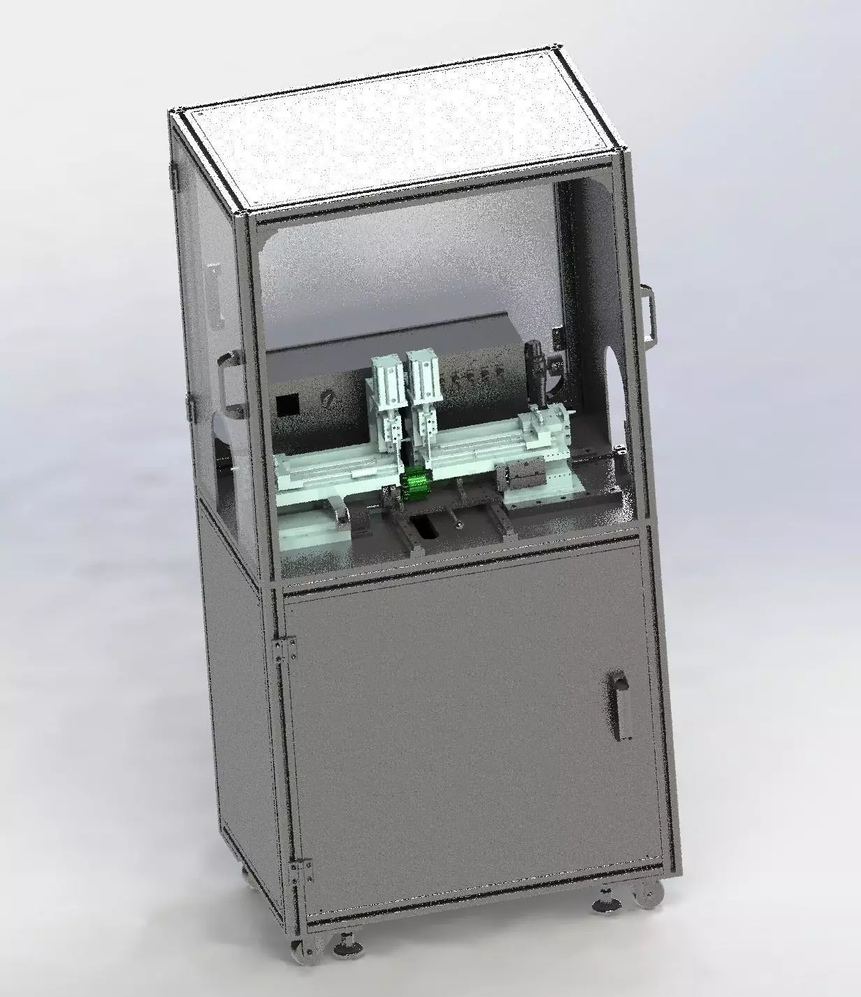 E type spring pack assembly machine 3D model_0