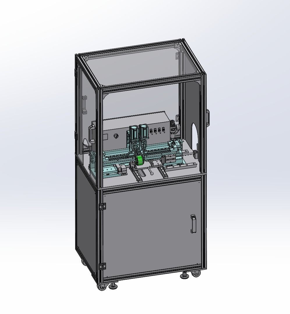 E type spring pack assembly machine 3D model_3