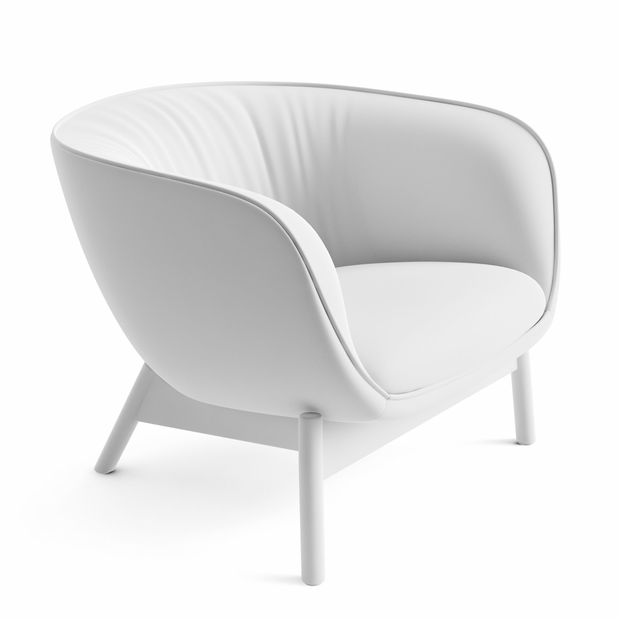 Vista Lounge Chair Low-poly 3D model_9