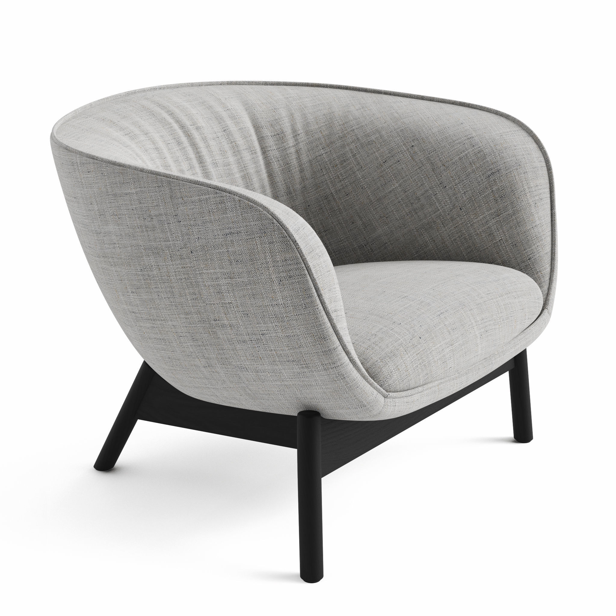 Vista Lounge Chair Low-poly 3D model_1