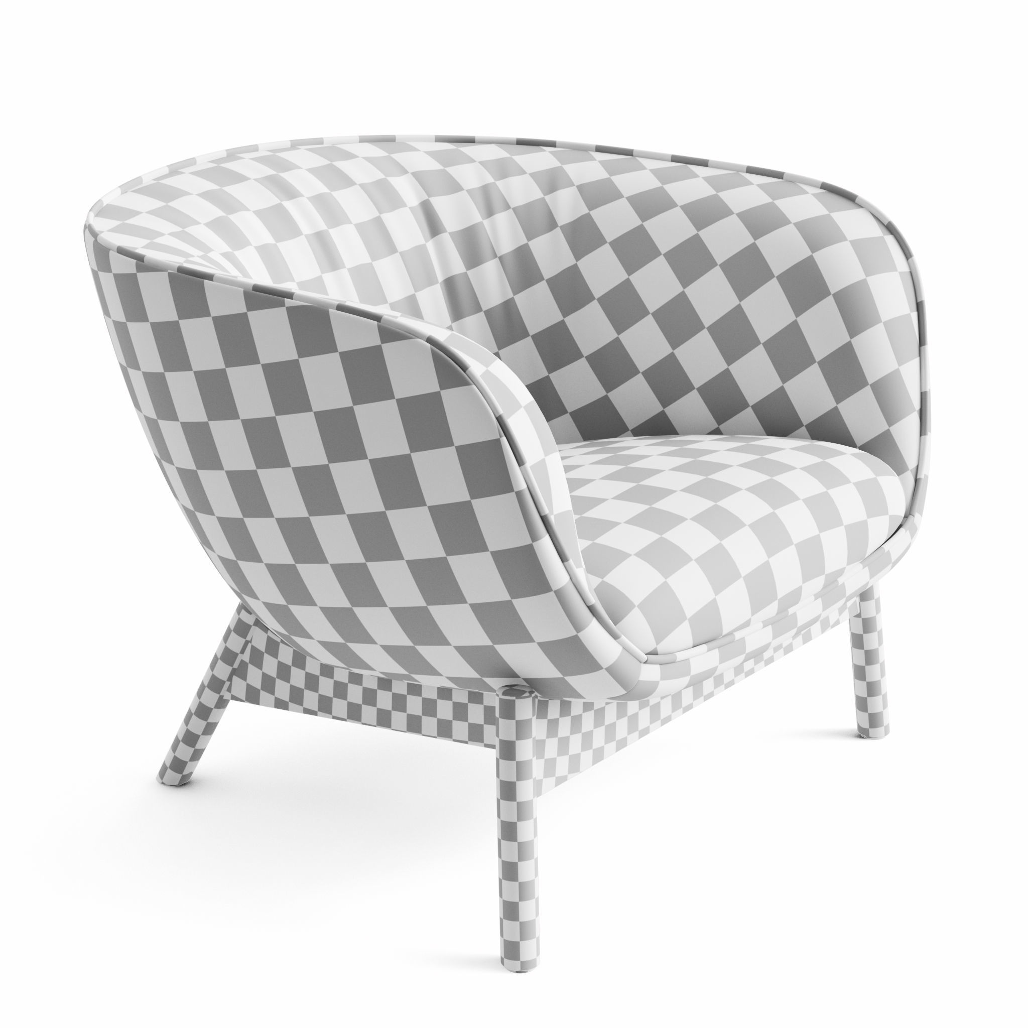 Vista Lounge Chair Low-poly 3D model_8