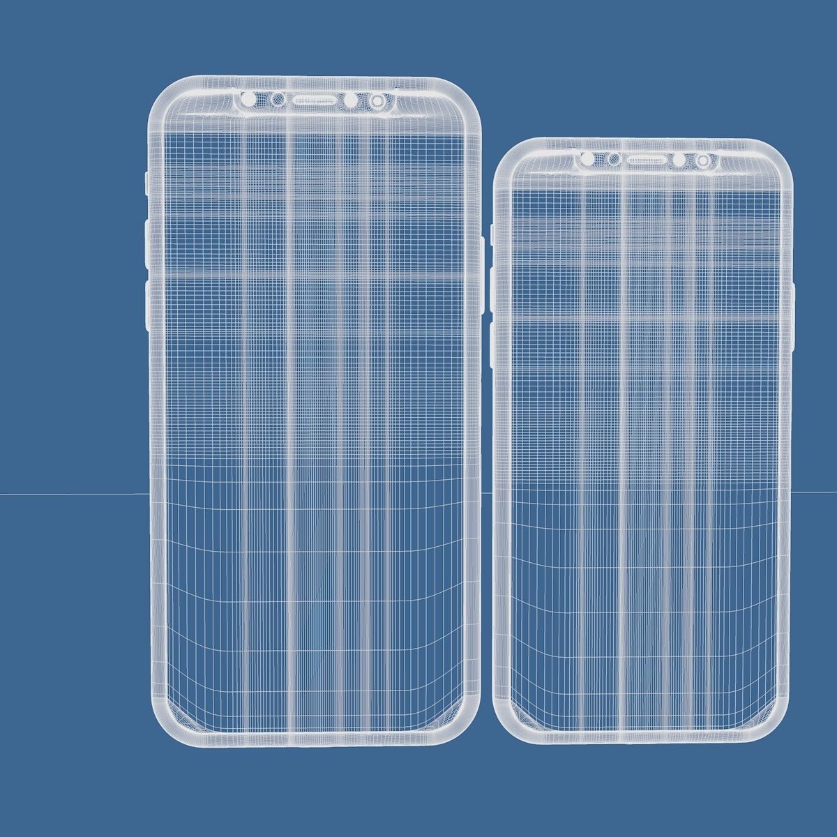 Iphone 11 and 11 plus Model Low-poly 3D model_14