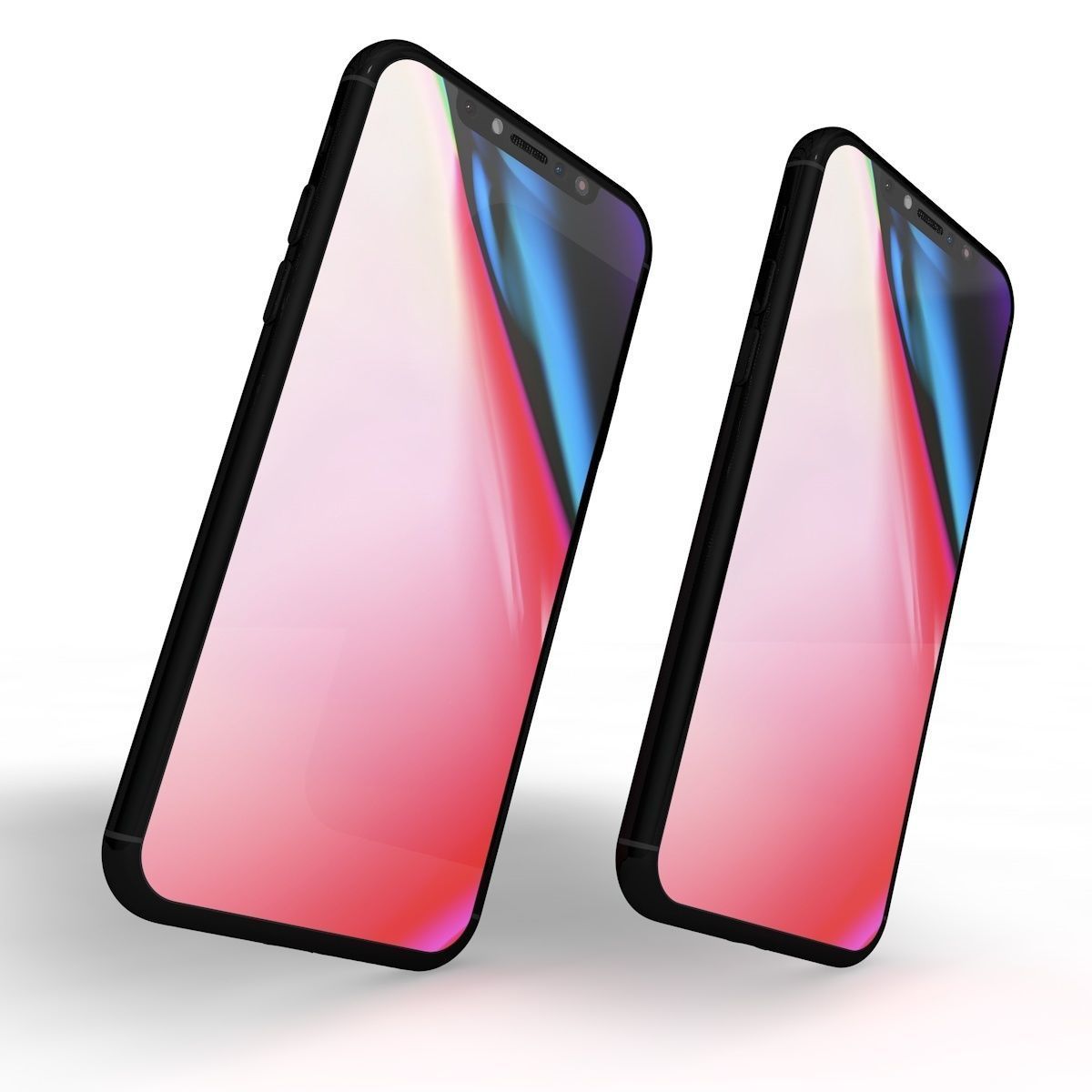 Iphone 11 and 11 plus Model Low-poly 3D model_6
