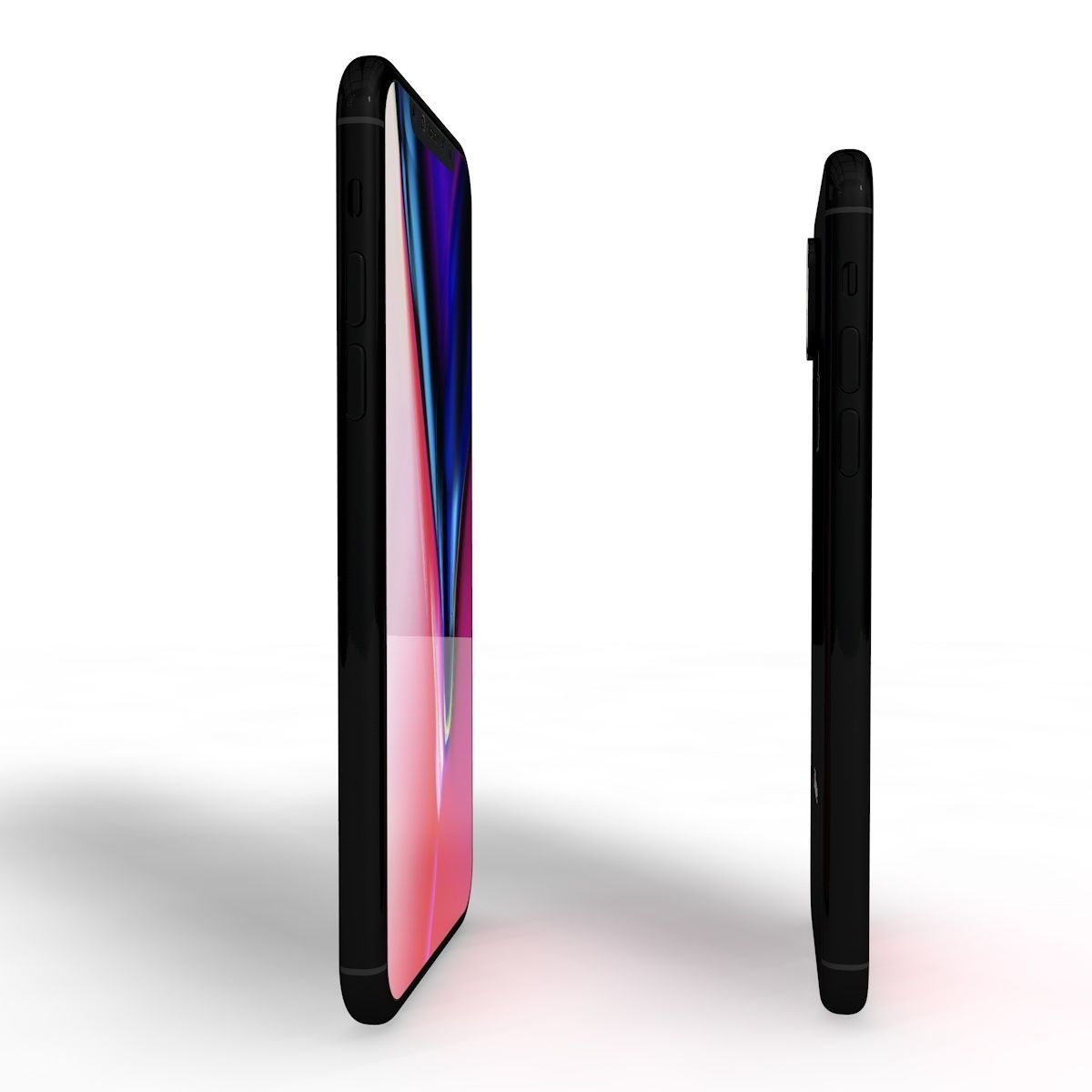 Iphone 11 and 11 plus Model Low-poly 3D model_3