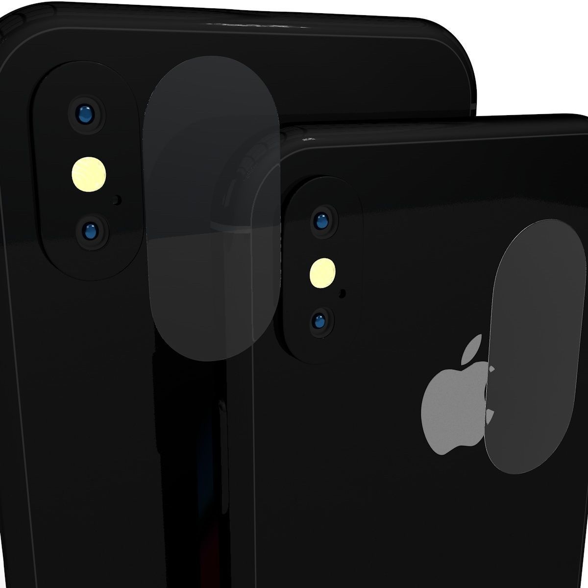 Iphone 11 and 11 plus Model Low-poly 3D model_4