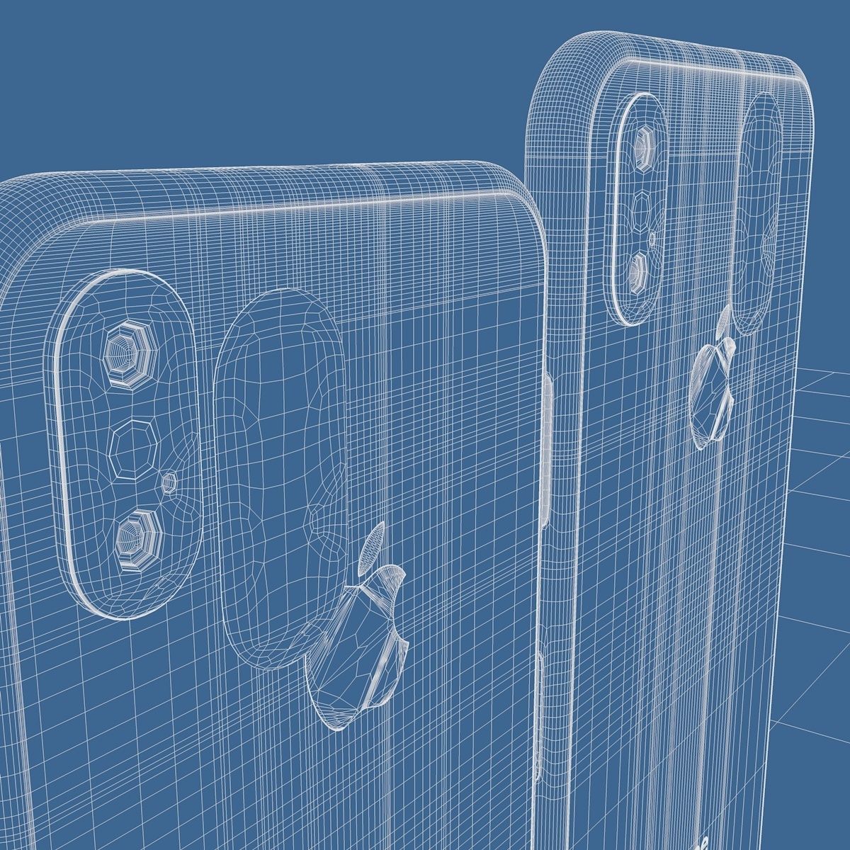 Iphone 11 and 11 plus Model Low-poly 3D model_13