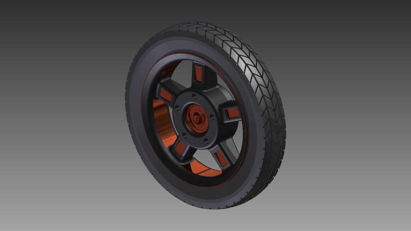 Steampunk wheel Free 3D model_1