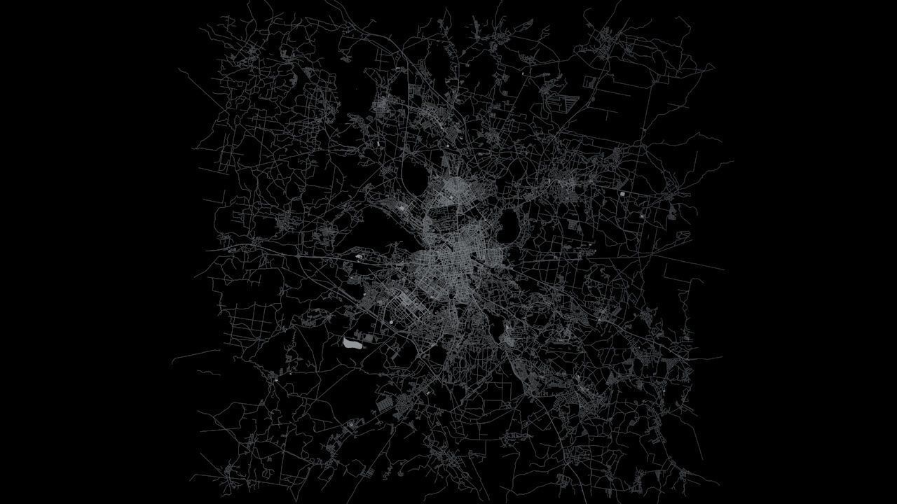 Yekaterinburg Road Network and Streets 3D model_9