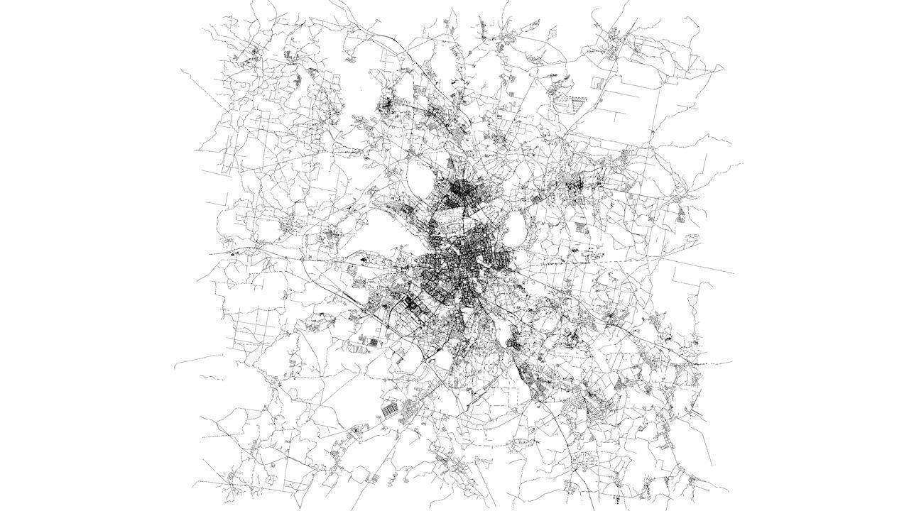 Yekaterinburg Road Network and Streets 3D model_10