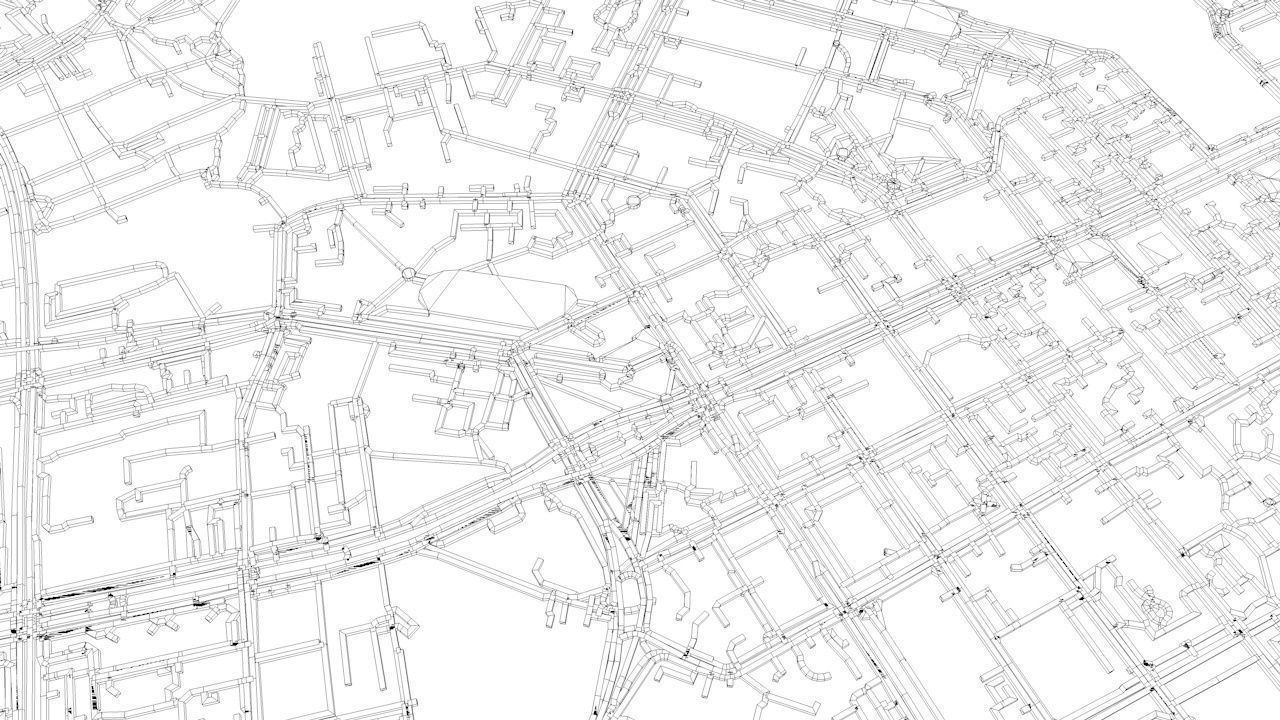 Yekaterinburg Road Network and Streets 3D model_12