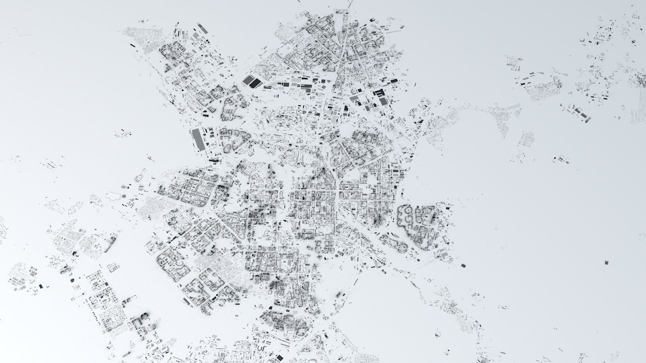 Yekaterinburg Streets and Buildings 3D model_1