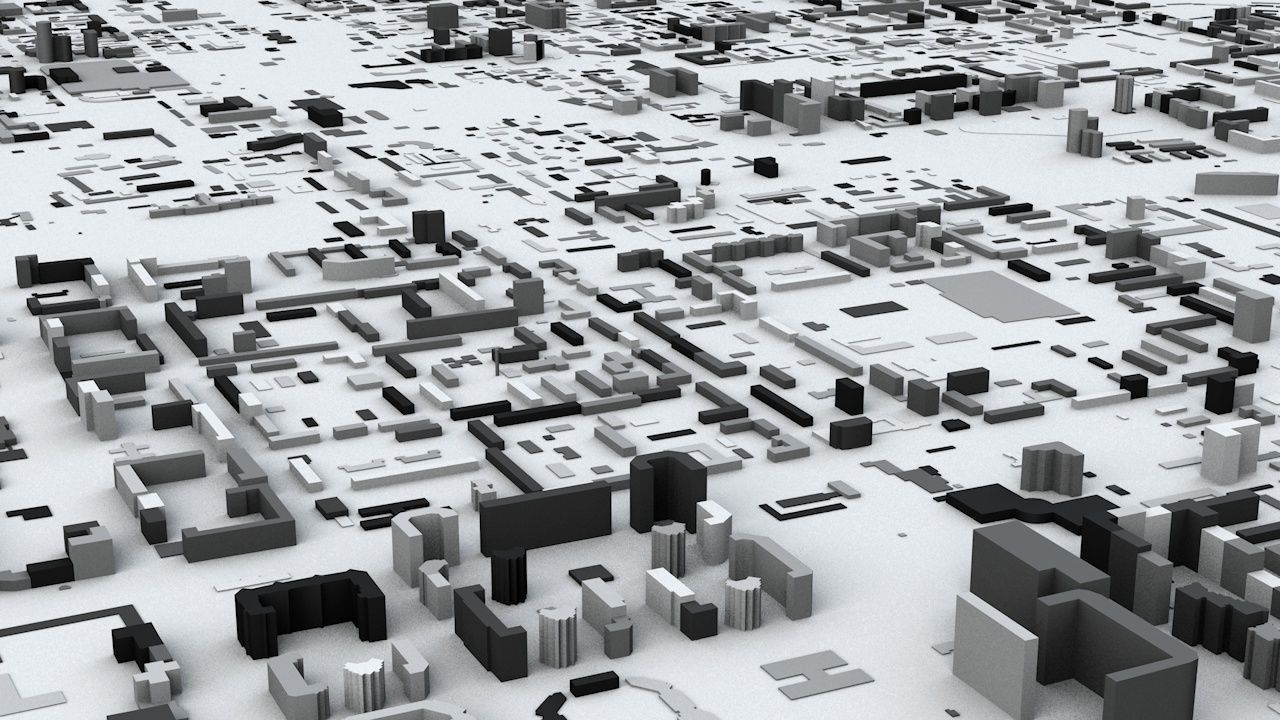 Yekaterinburg Streets and Buildings 3D model_2