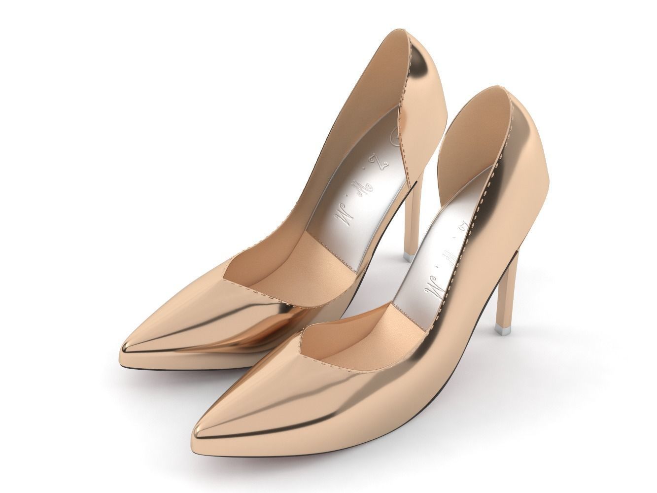 Woman shoes 3D model_4