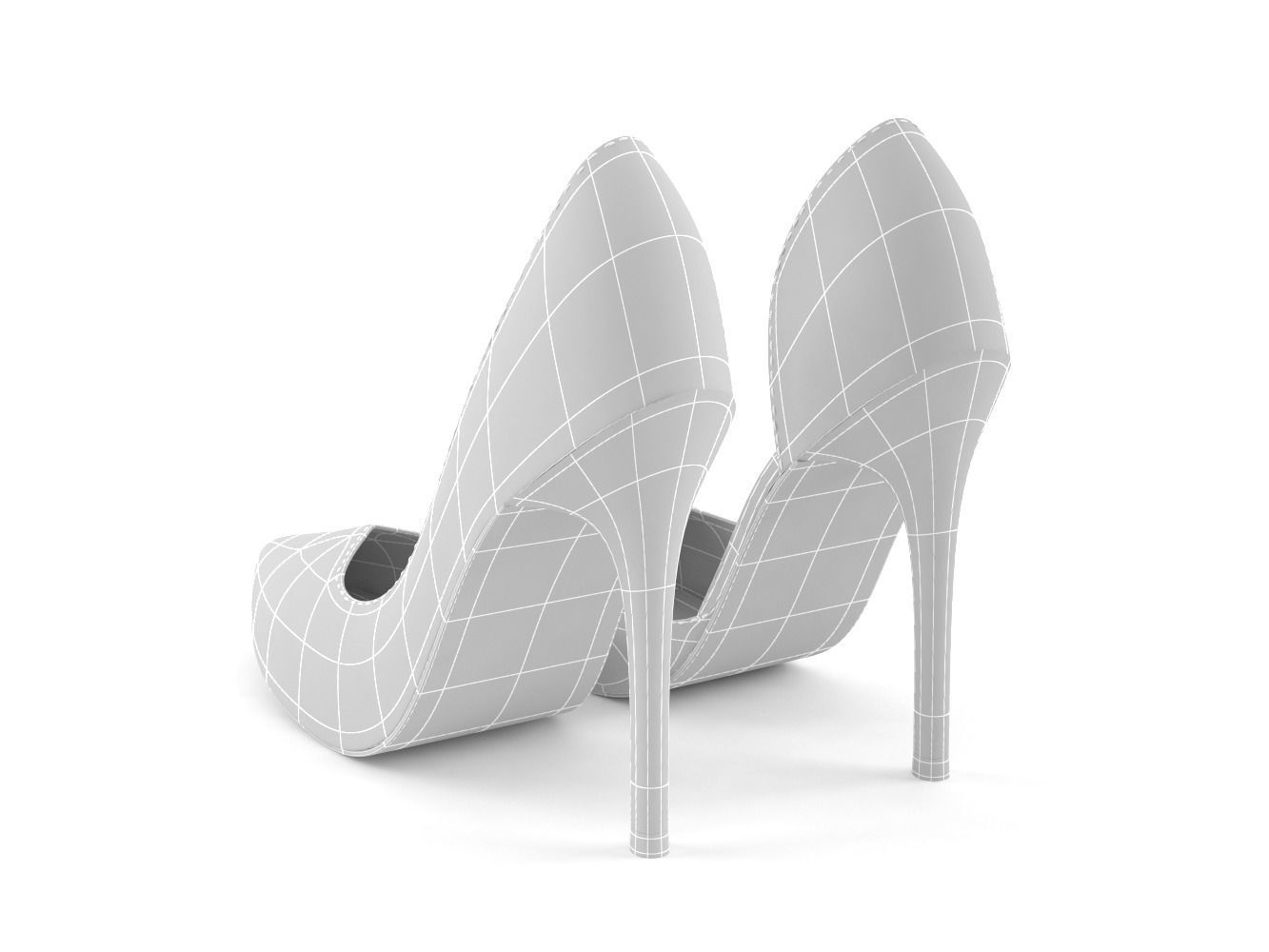 Woman shoes 3D model_6