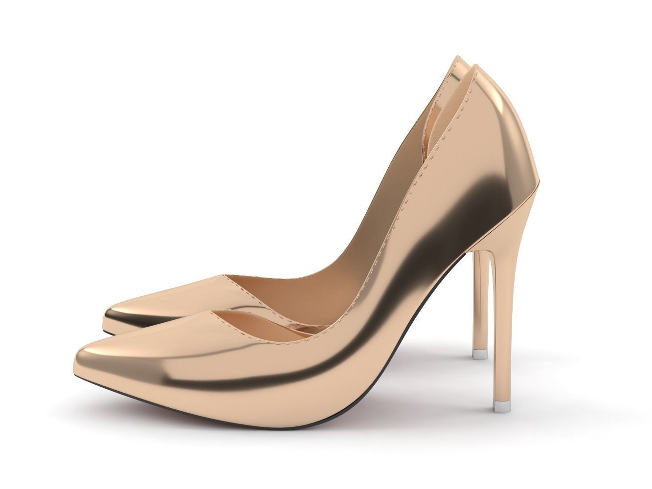 Woman shoes 3D model_2