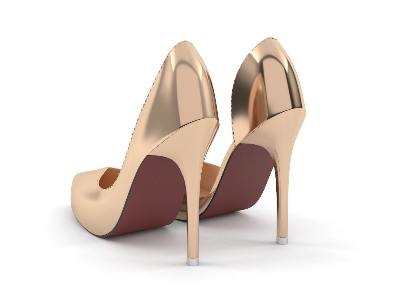 Woman shoes 3D model_3