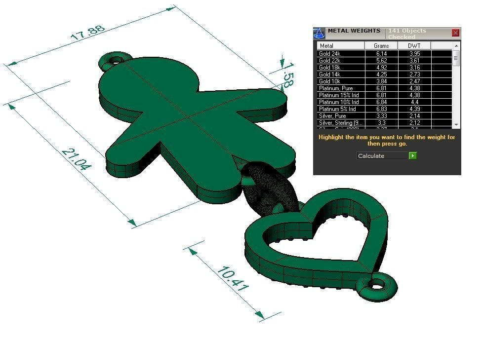 bracelet boy with enamel  3D print model_5