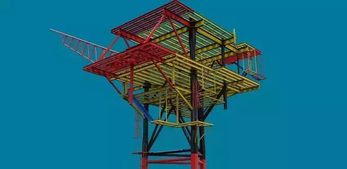 3 Part deck design Free 3D model