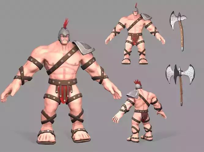 Gladiator spartan warrior