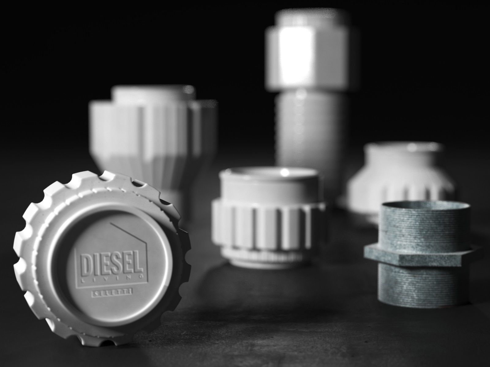 Machine Collection Cups and Jars 3D model_1