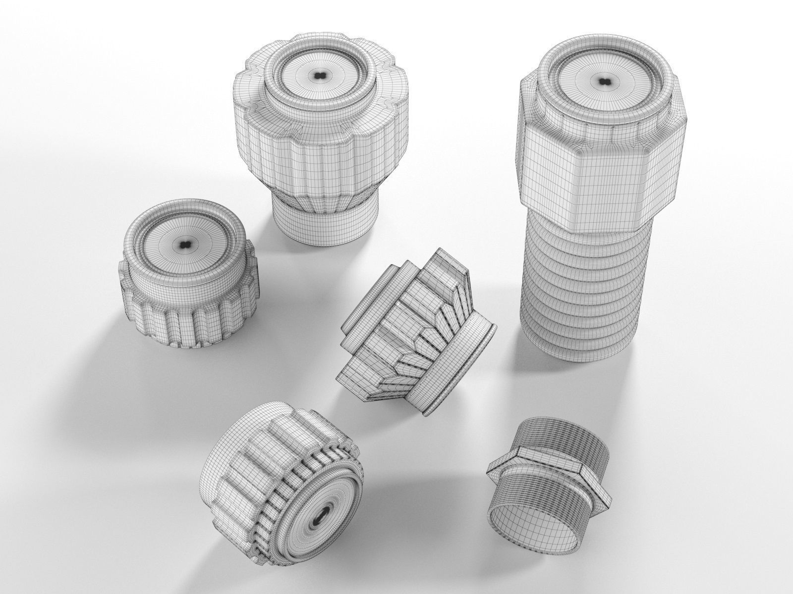 Machine Collection Cups and Jars 3D model_4