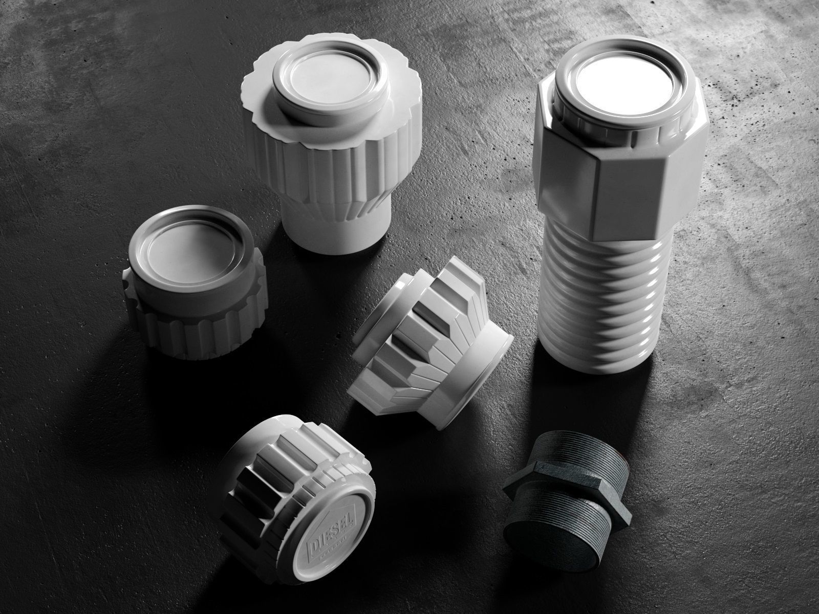 Machine Collection Cups and Jars 3D model_2