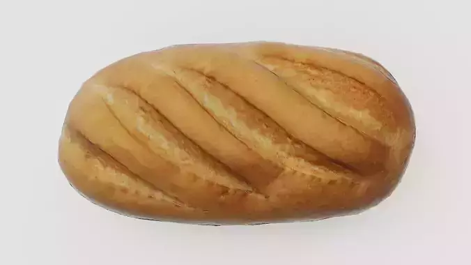 Loaf of Bread VR  AR  low-poly 3D model Low-poly 3D model