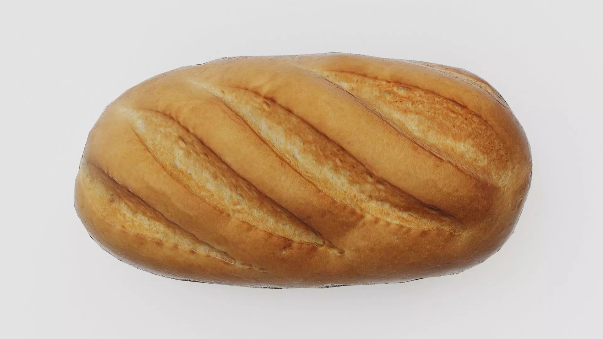 Loaf of Bread VR AR low-poly 3D model Low-poly 3D model