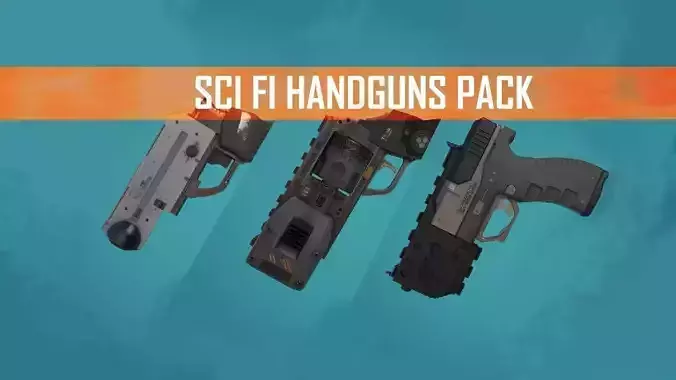 Sci-fi handguns collection 