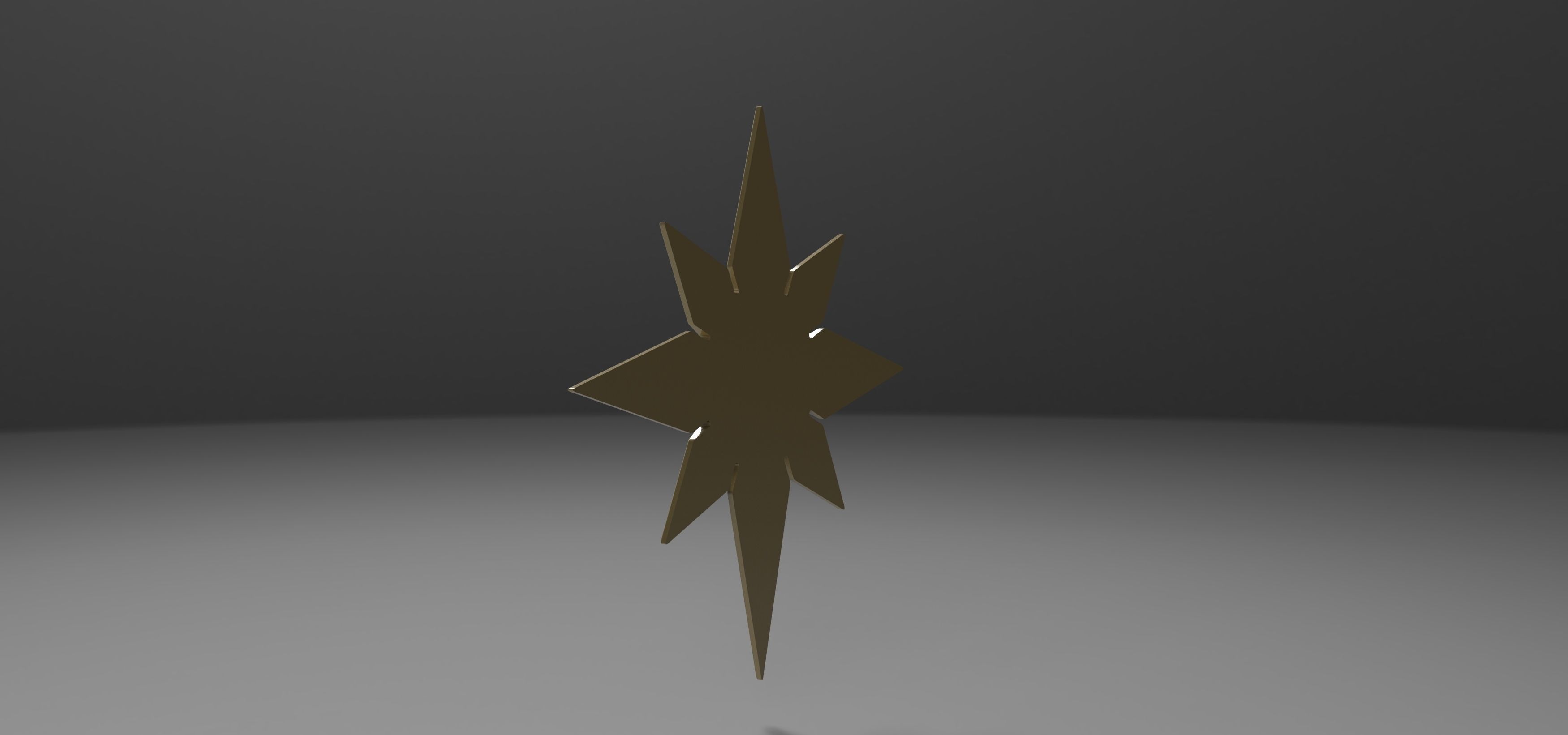 3D printable Captain Marvel emblem 2 3D model_3