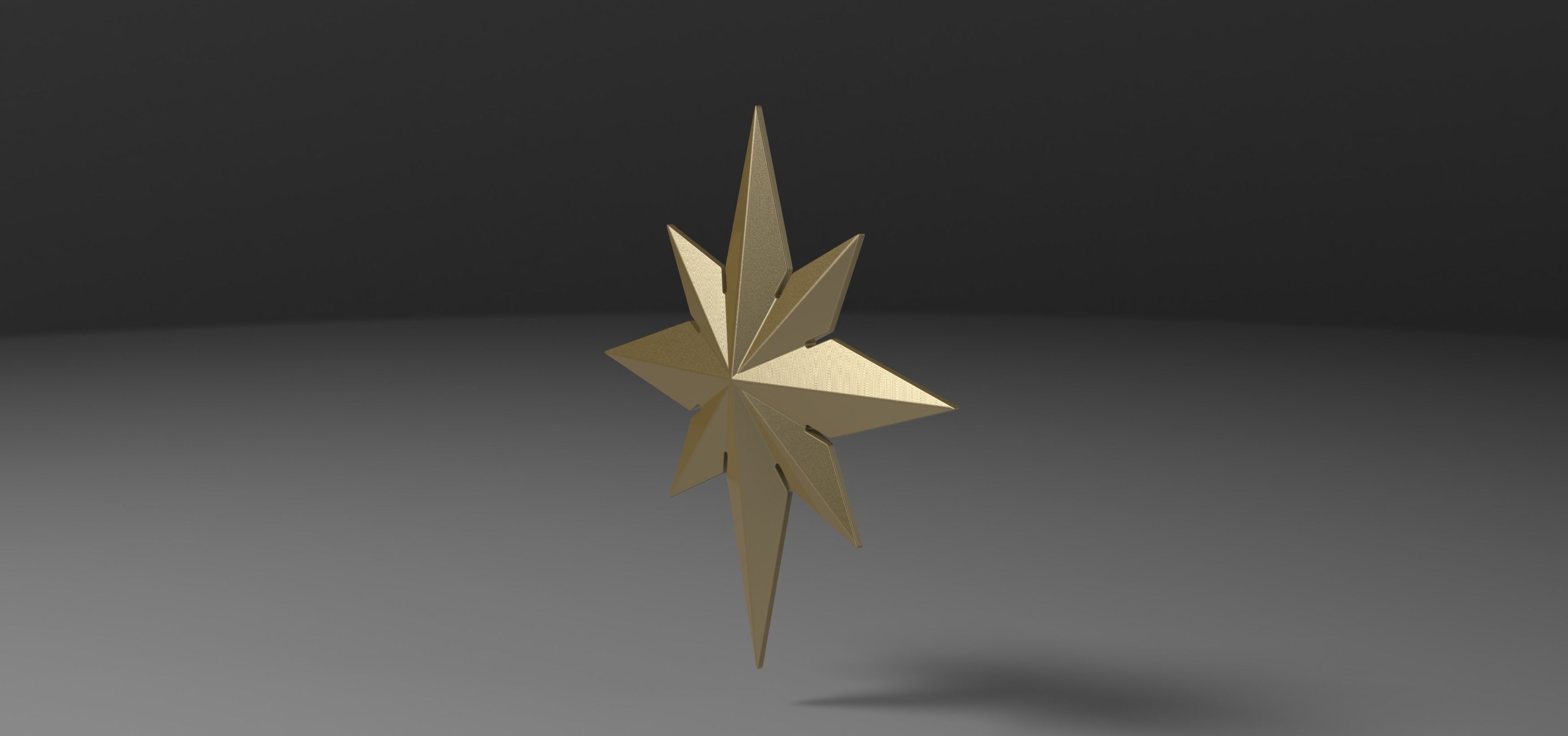 3D printable Captain Marvel emblem 2 3D model_1