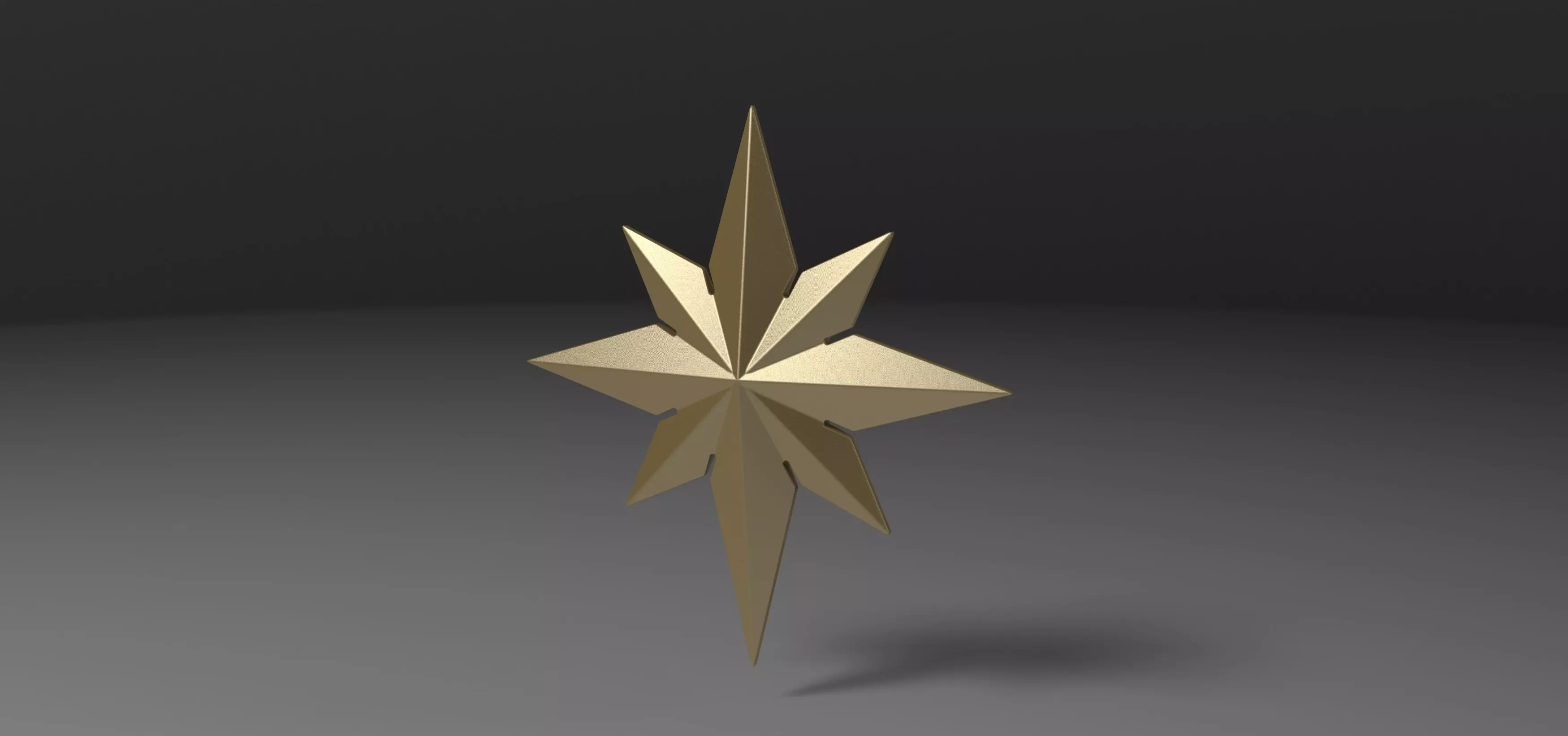 3D printable Captain Marvel emblem 2 3D model_0